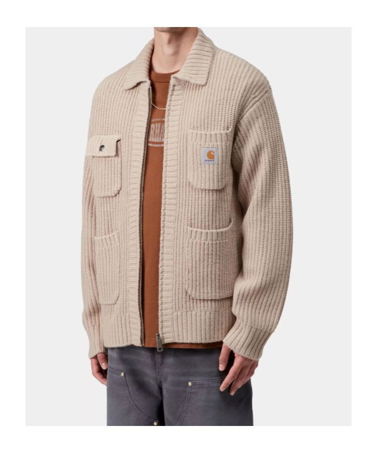 Carhartt Chore Knit Jacket In Neutral