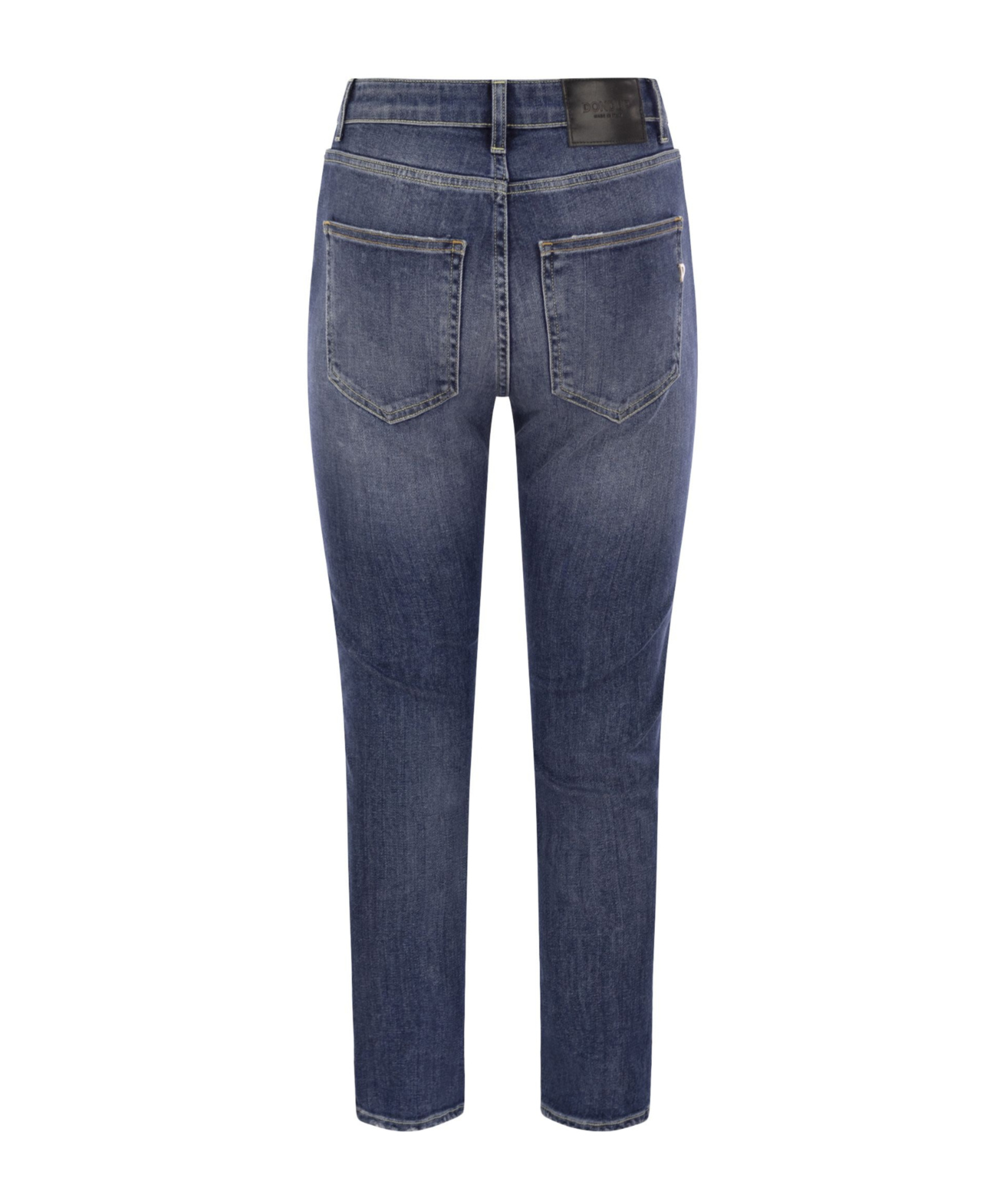 Dondup Logo Detail Denim Trousers In Blue