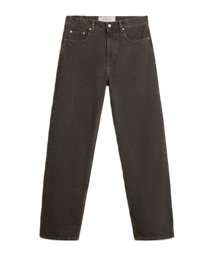 Golden Goose Jeans With Belt Loops In Brown