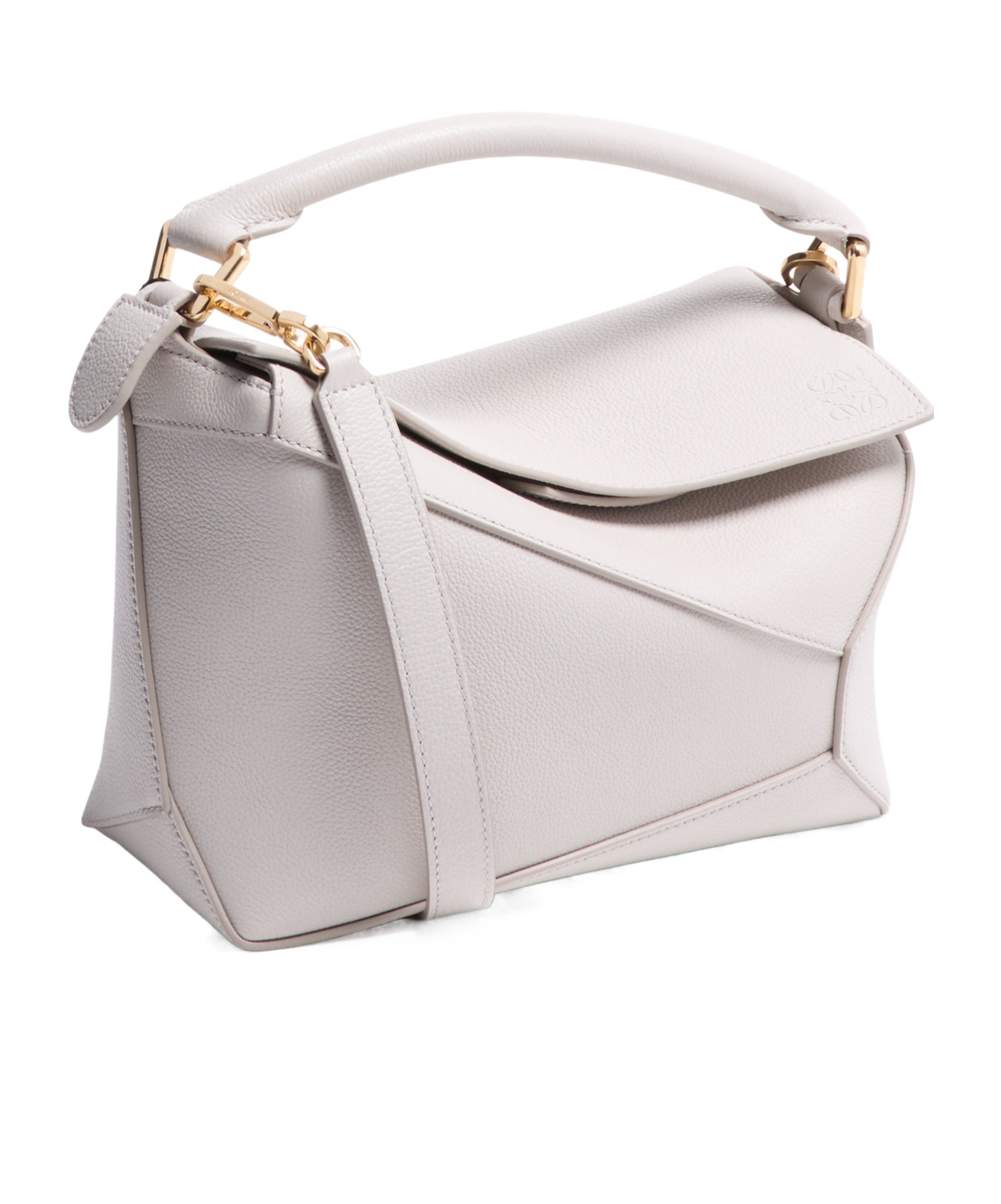Loewe Logo Handbag In White