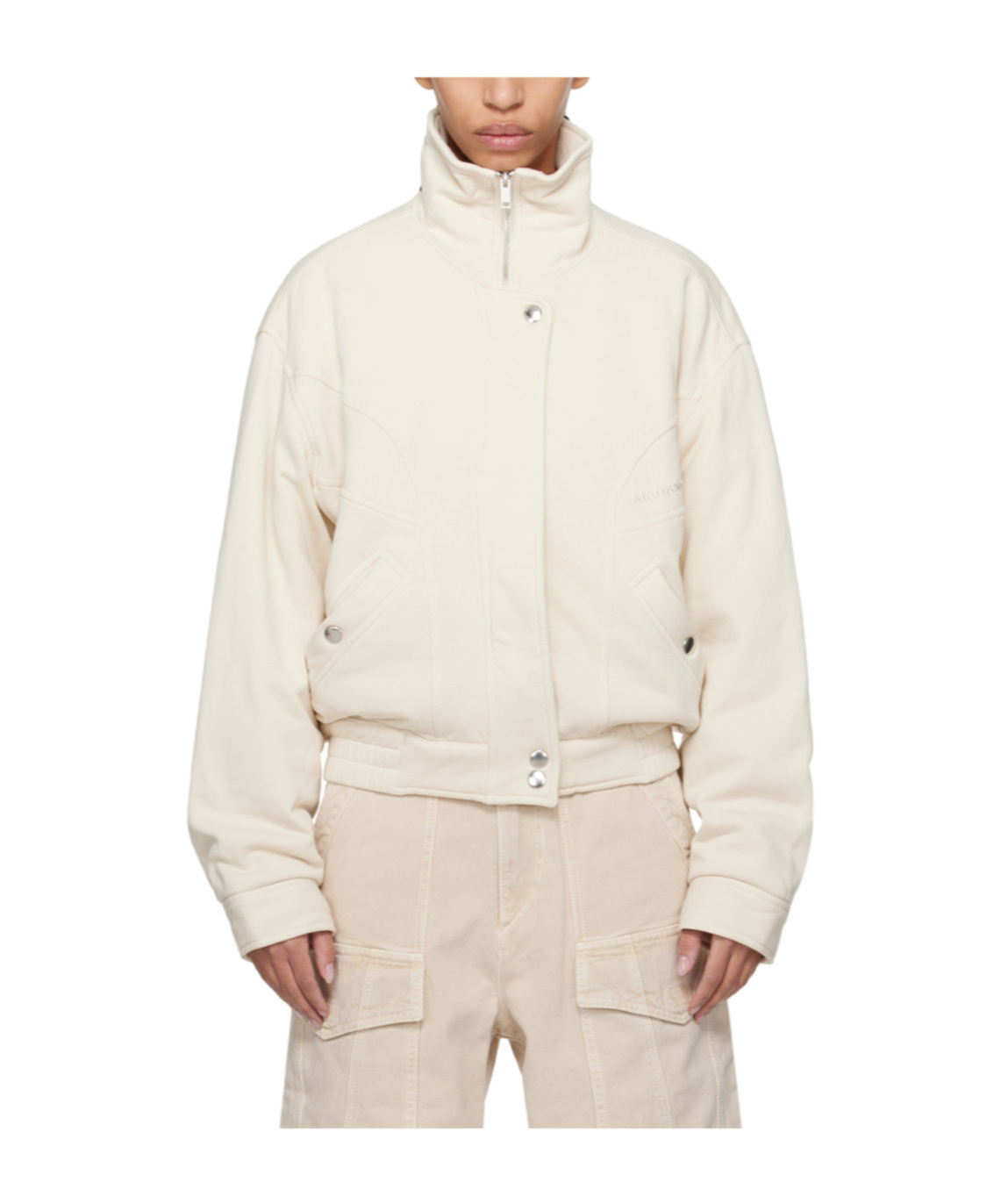 Isabel Marant Étoile Paverti Panelled Bomber Jacket In White