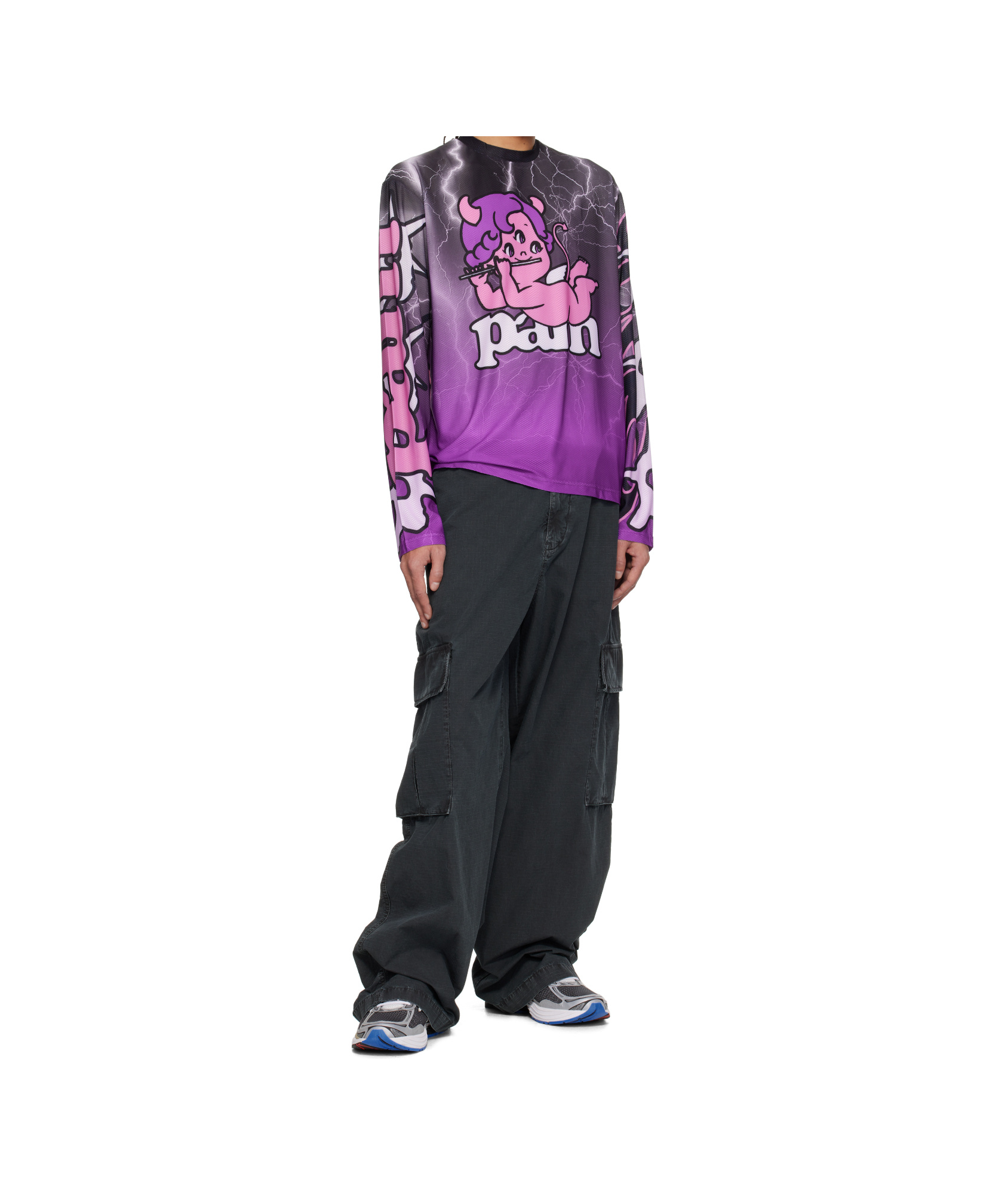 Perks And Mini Cherub Mtb Long Sleeve Top In Black