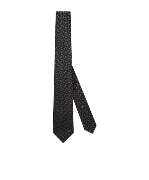 Gucci Horsebit Jacquard Tie