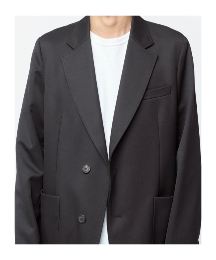 Our Legacy Technical Fabric Coat In Black