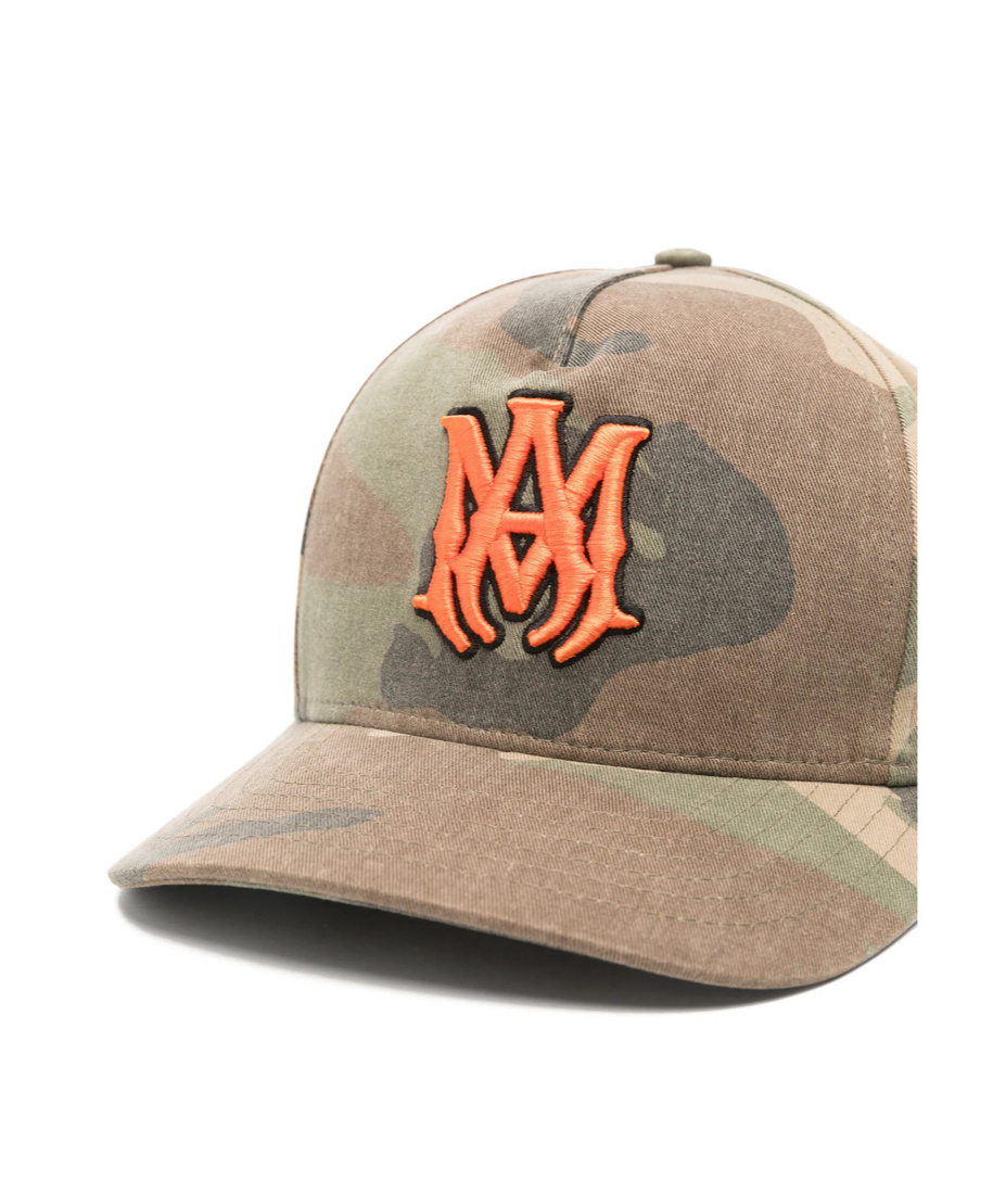 Amiri Ma Outline Camo Snapback Ball Cap In Multi