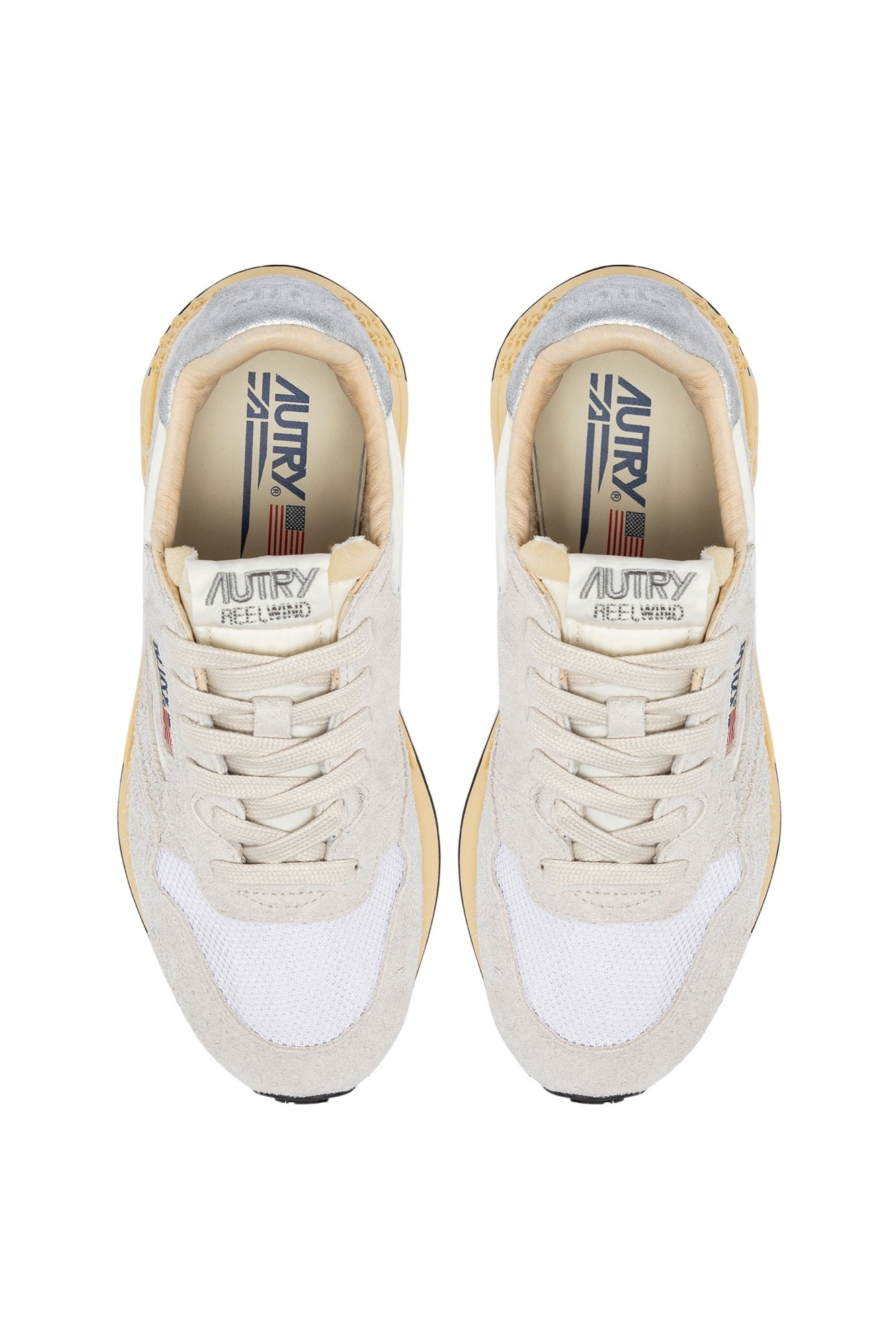 Autry Low-cut Lace-up Sneakers In Gray