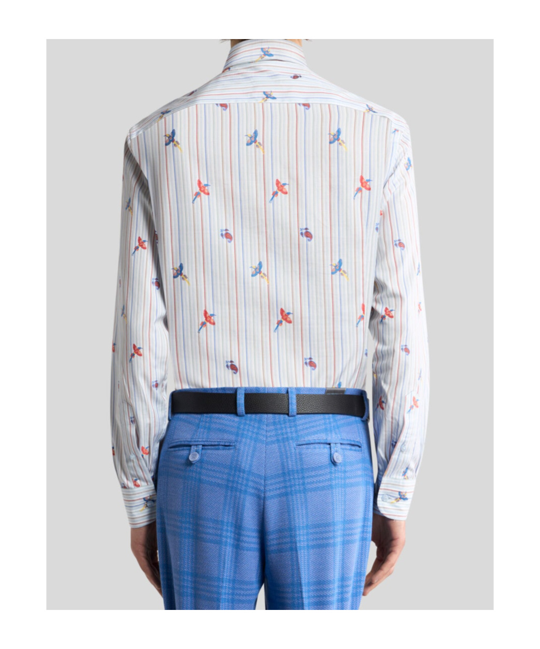 Etro Archive Tie Cotton Jacquard Shirt In Multi