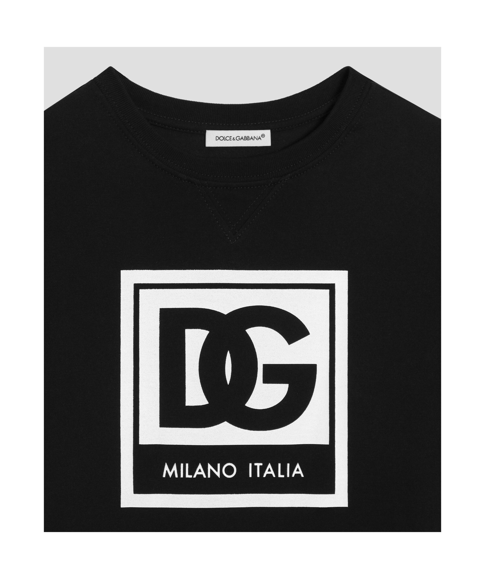Shop Dolce & Gabbana Logo-print T-shirt In Black