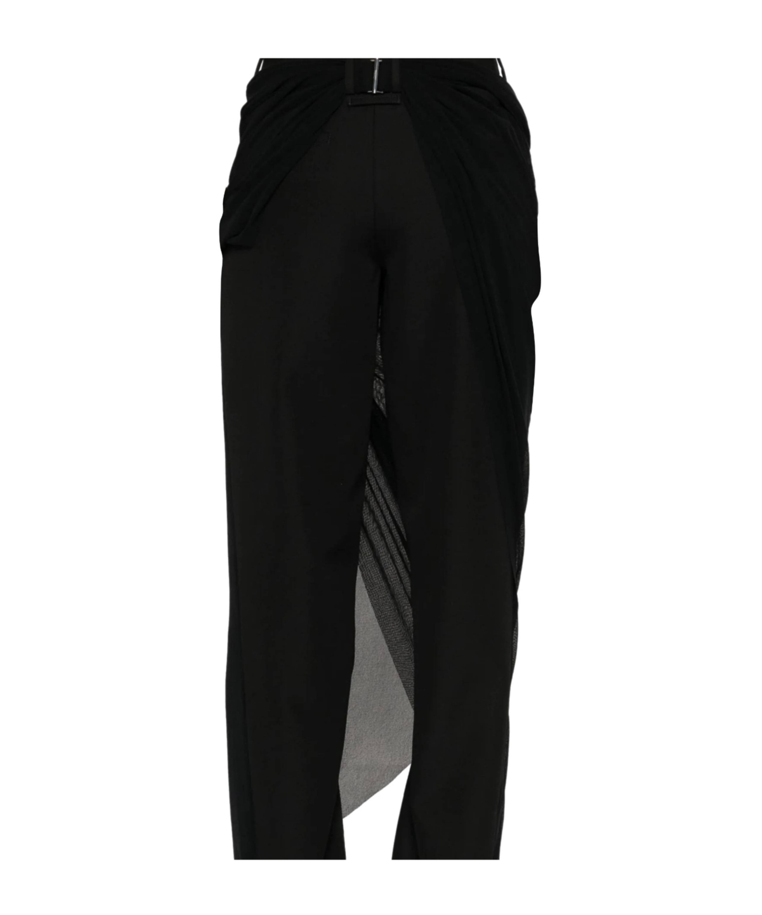 Jean Paul Gaultier Layered Trousers In Black