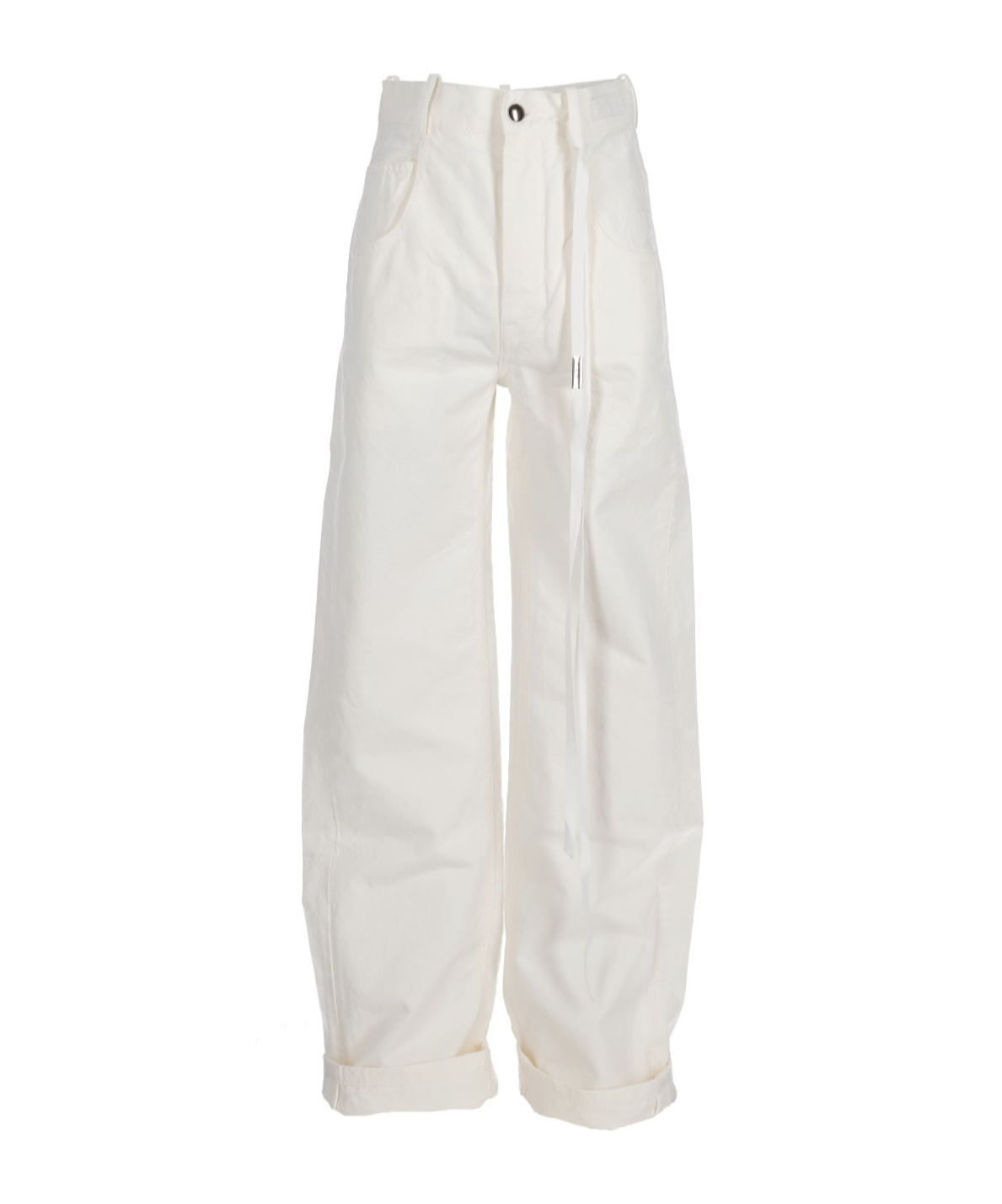 Ann Demeulemeester White Claire 5-pockets Comfort Trousers In White