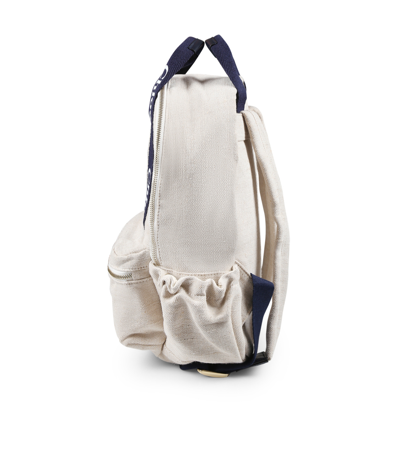 Chloé Logo Backpack In Gray