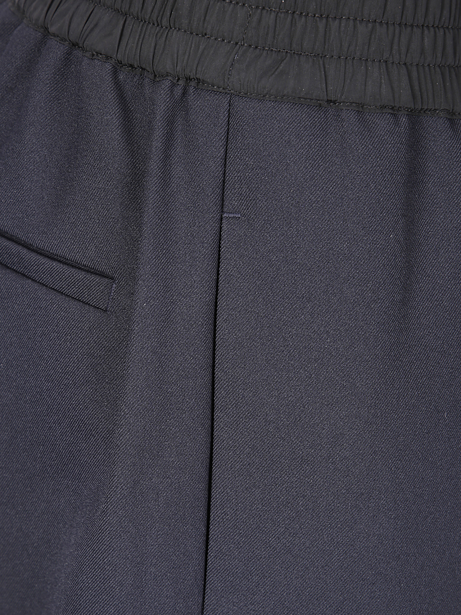 Studio Nicholson Oversized Bermuda Shorts With Elastic Waist In Blue