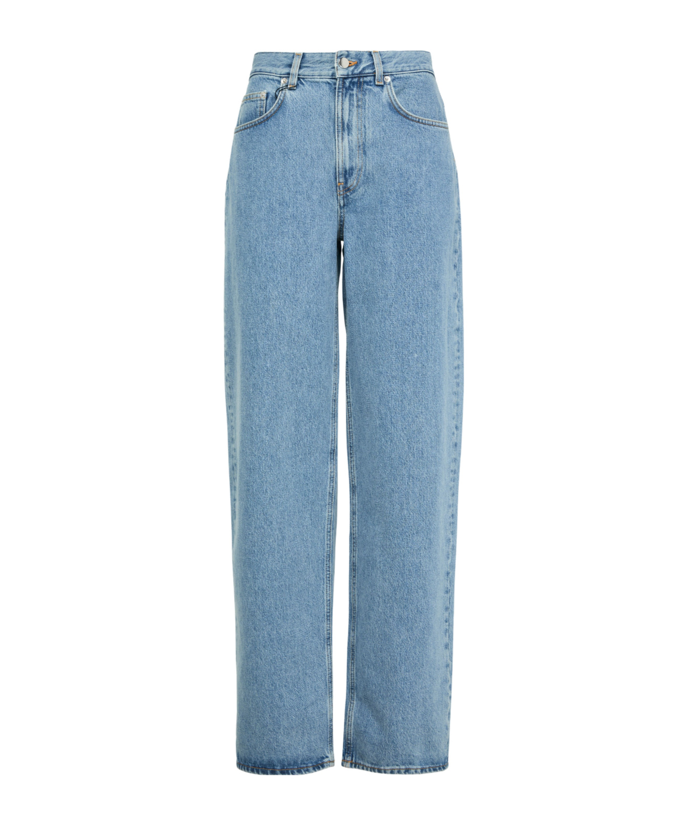 Loulou Studio Samur Straight-leg Jeans In Blue