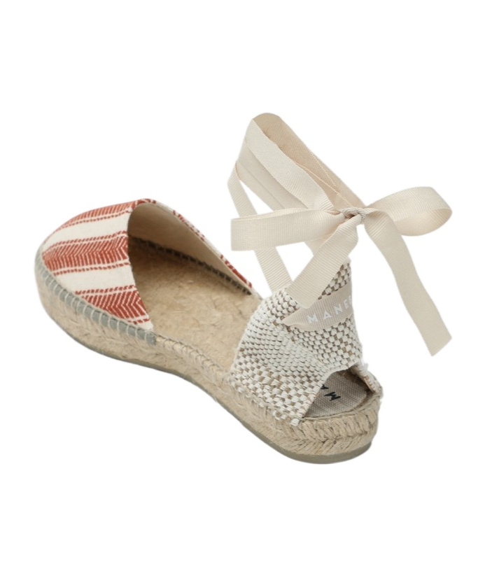 Manebi Low Espadrilles Ivory/terracotta