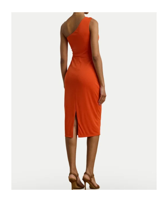 Polo Ralph Lauren One-shoulder Dress In Red