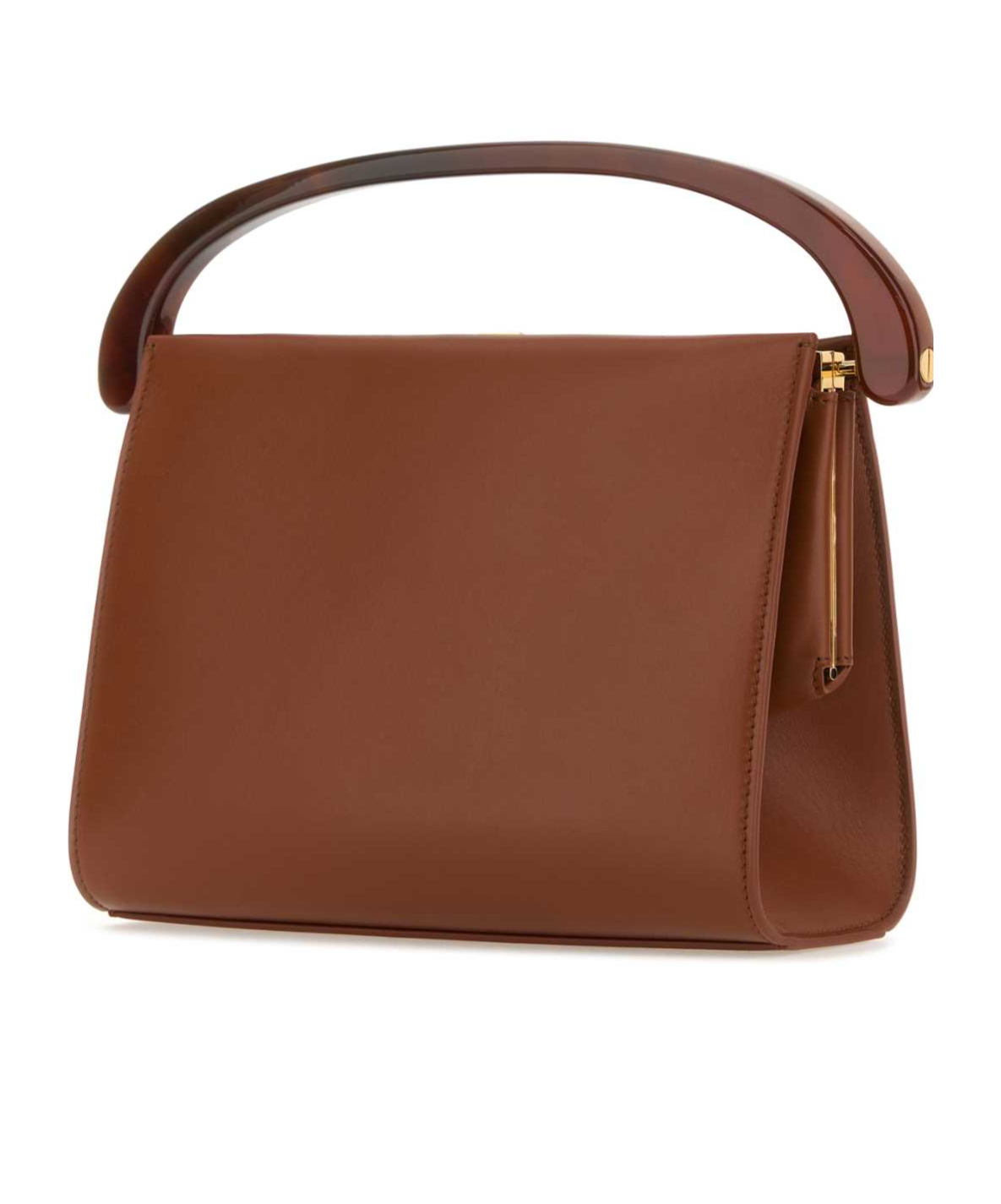 Dries Van Noten Caramel Leather Handbag In Brown