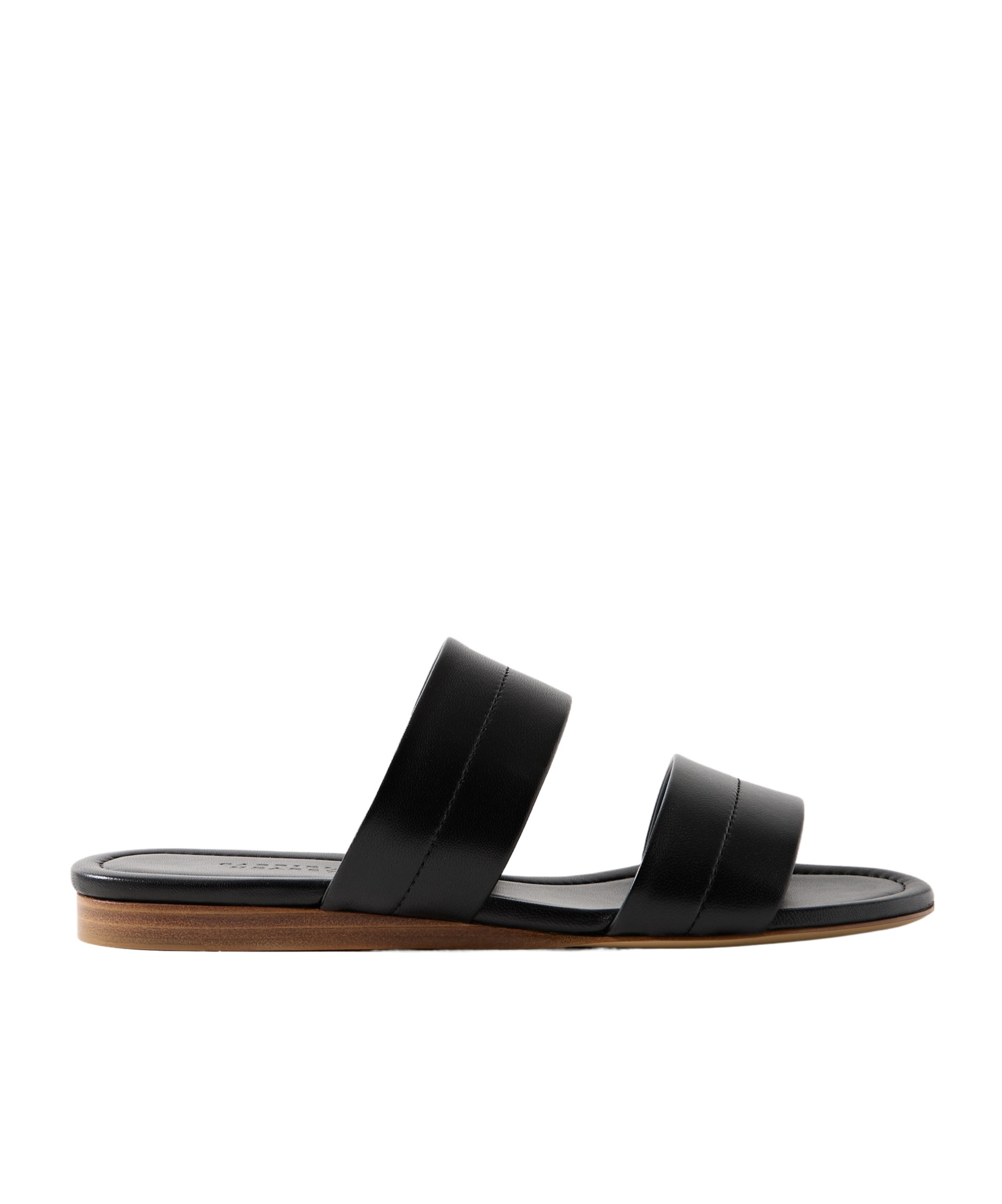 Gabriela Hearst Lora Leather Slides In Black