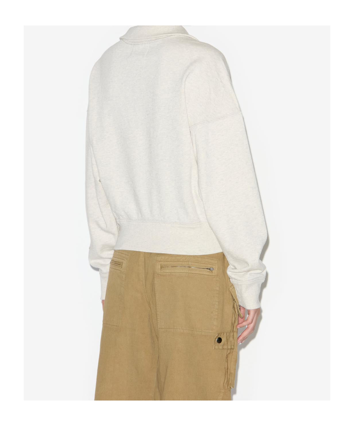 Isabel Marant Étoile Ross Logo-print Sweatshirt In White