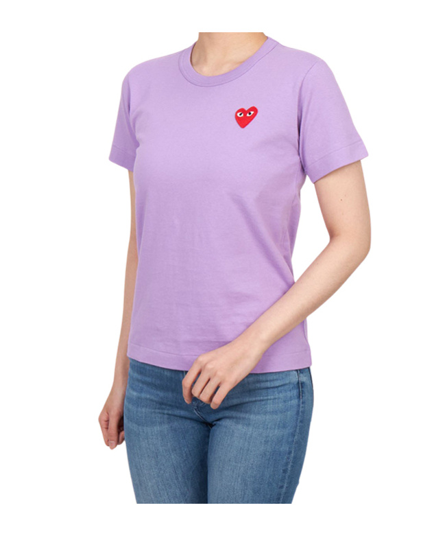 Comme Des Garçons Crew Neck T-shirt In Purple