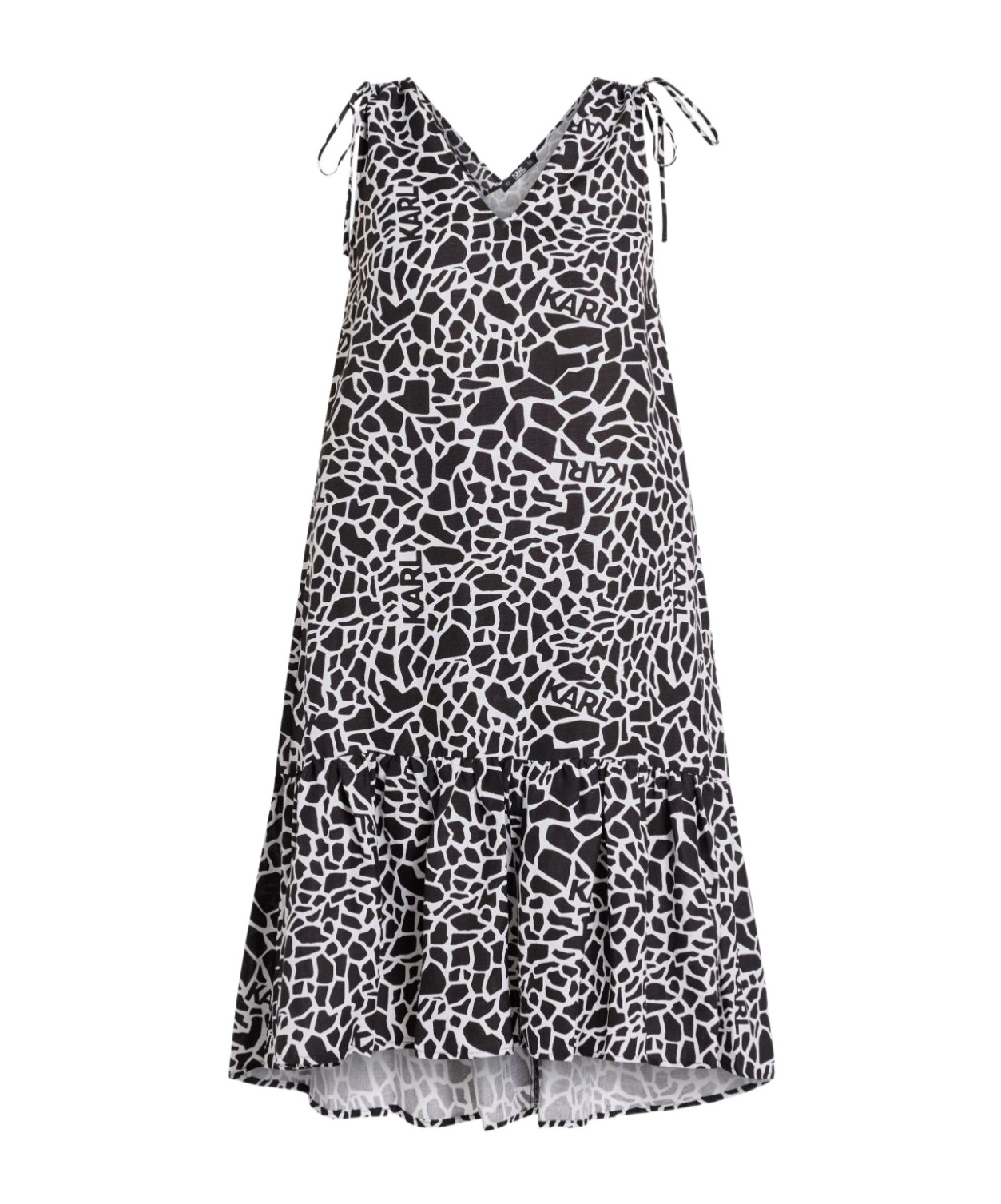 Shop Karl Lagerfeld Sleeveless Dress In Black