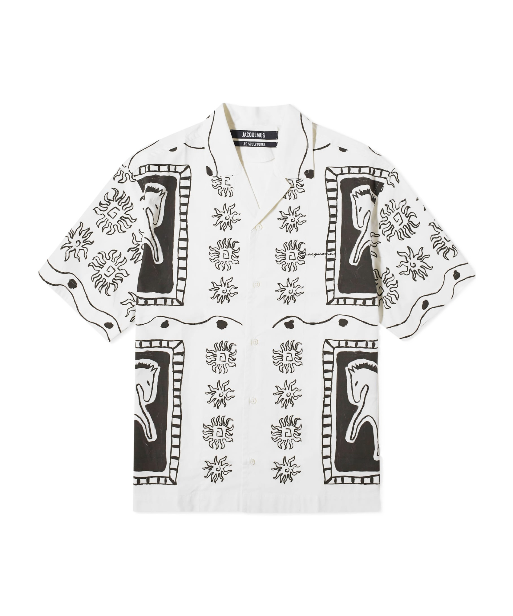 Shop Jacquemus Short-sleeved Shirt In White