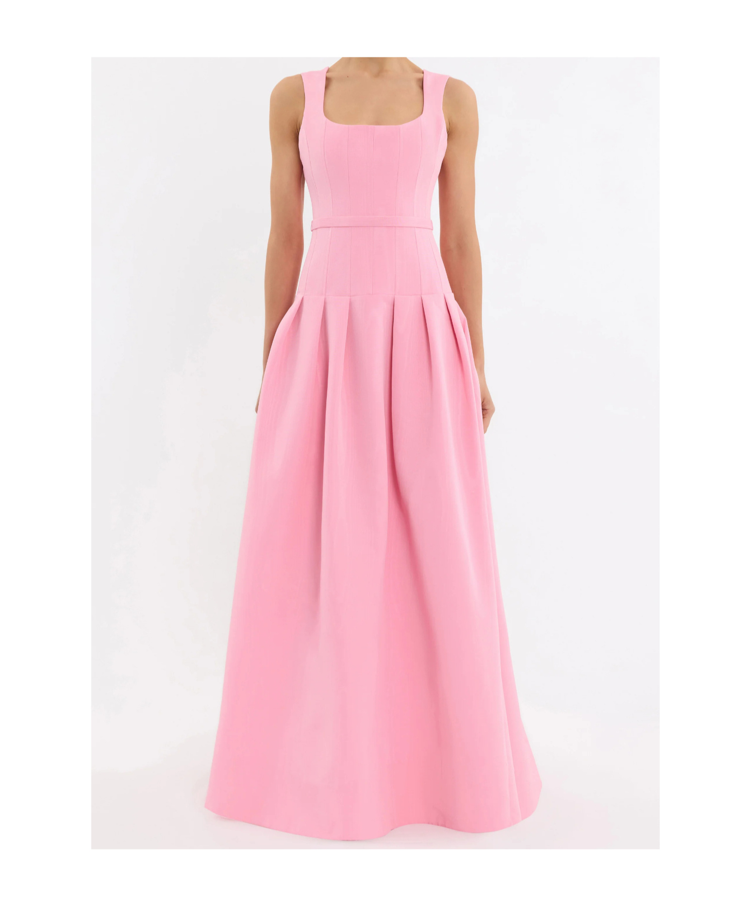 Rebecca Vallance Pleated Amaro Dress In Pink