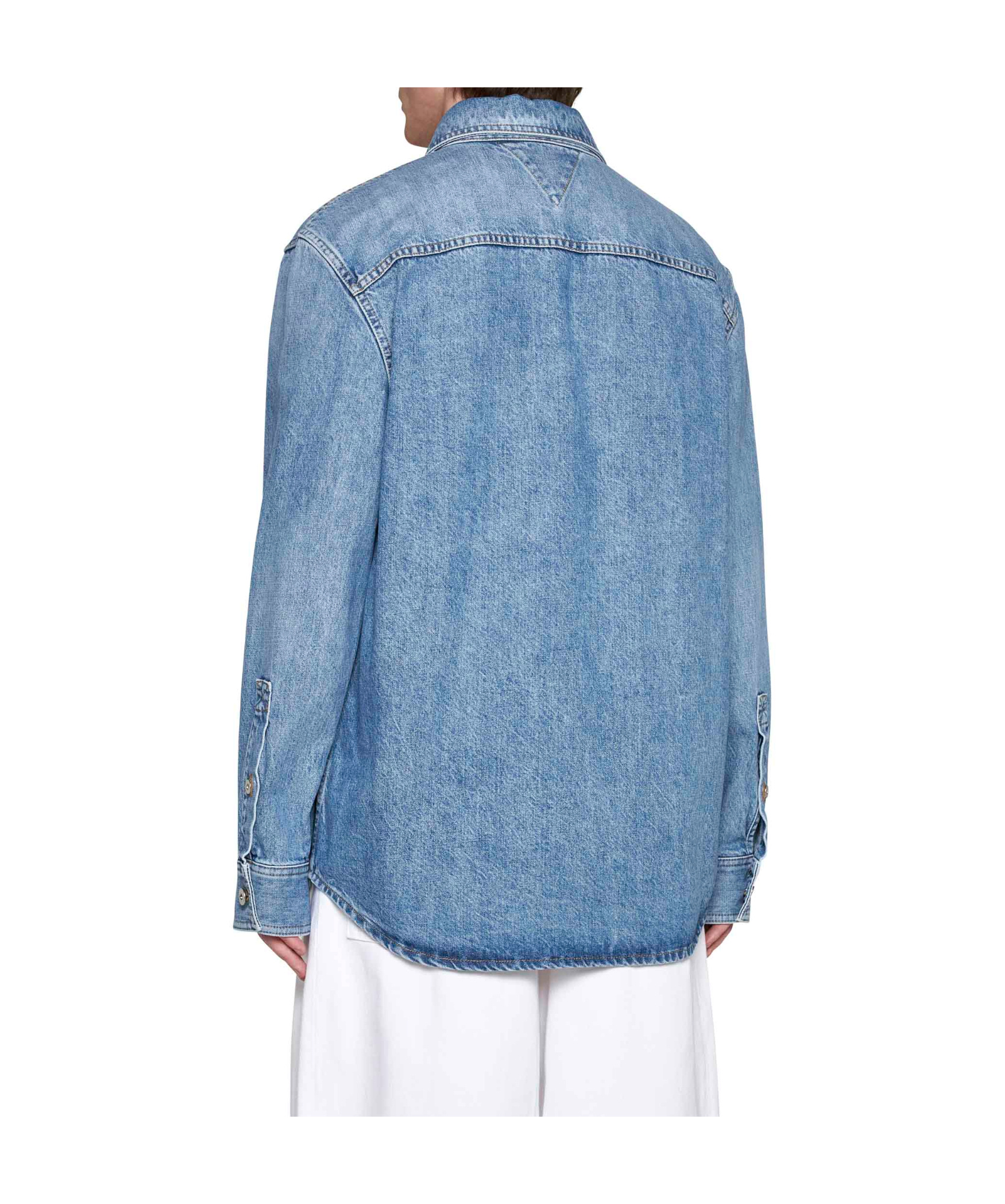 Bottega Veneta Denim Shirt In Blue