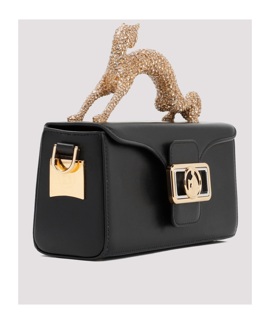 LANVIN LANVIN SMALL PENCIL CAT EMBELLISHED TOTE BAG