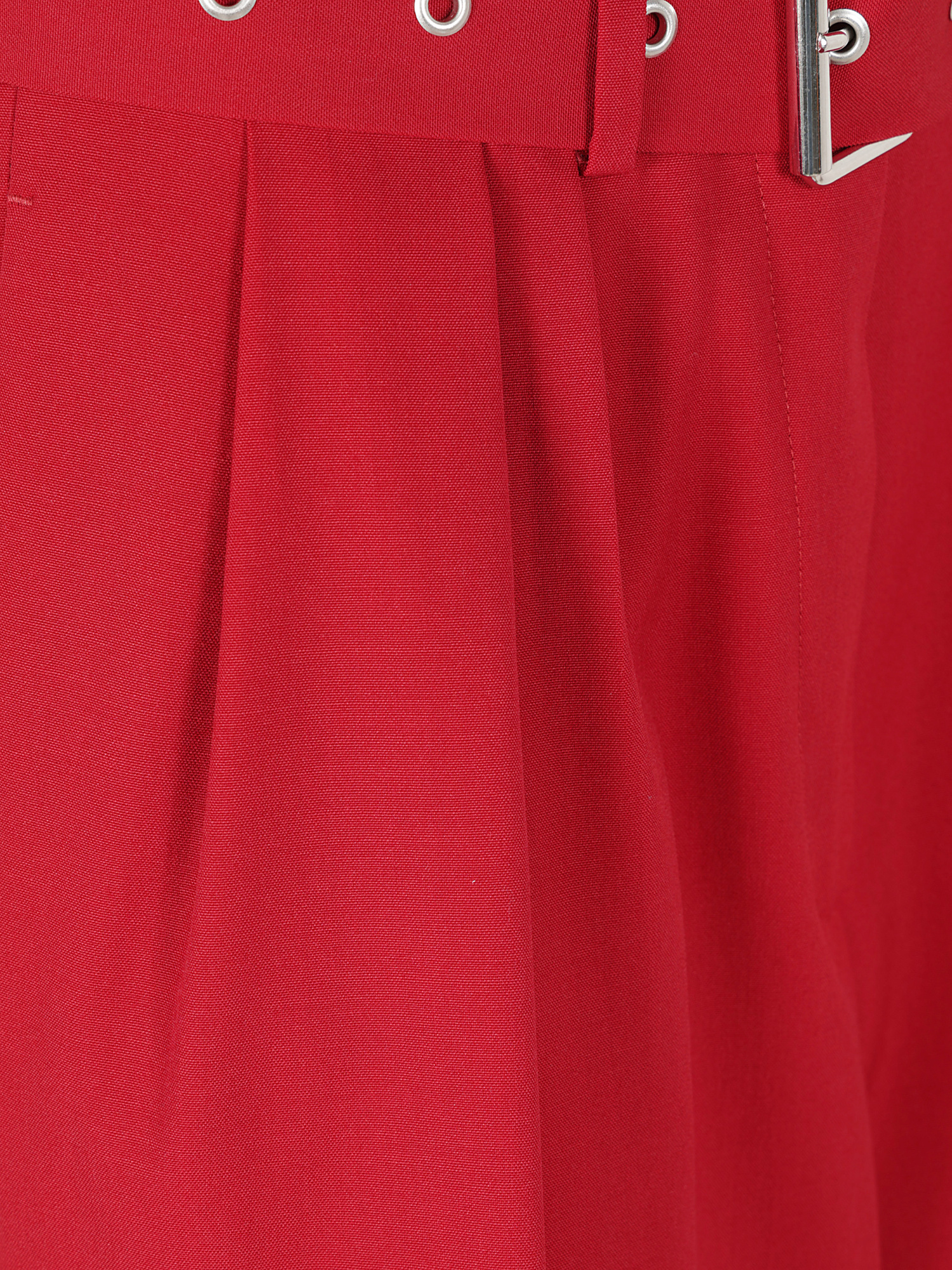 Dries Van Noten Peaches Wide-leg Wool Trousers In Red