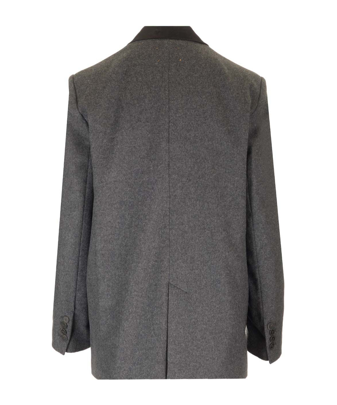 Shop Forte Forte Flannel Jacket In Grey