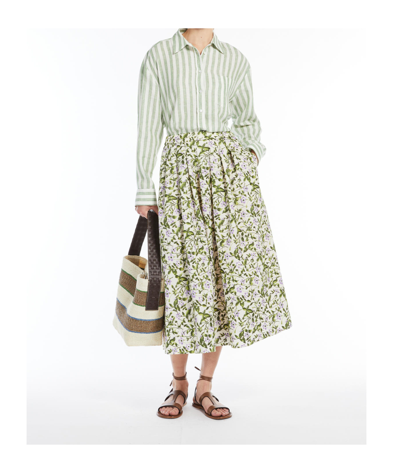 Weekend Max Mara Long-sleeved Shirt In White