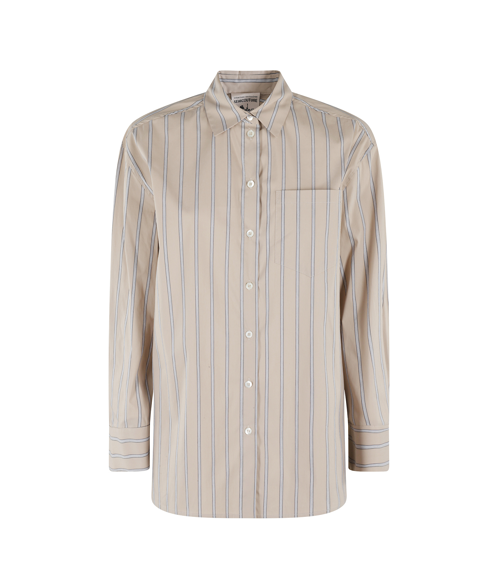 Shop Semicouture Emma Shirt In White