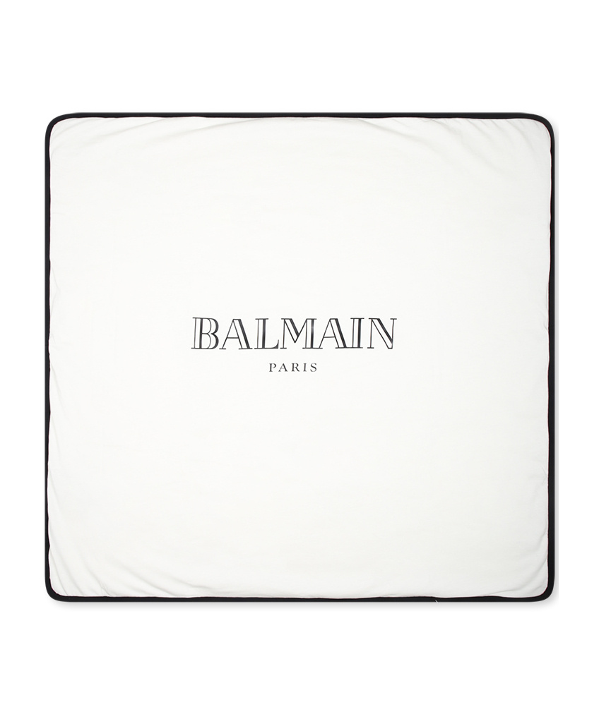 Balmain Logo-printed Four-piece Babygrow Set In White