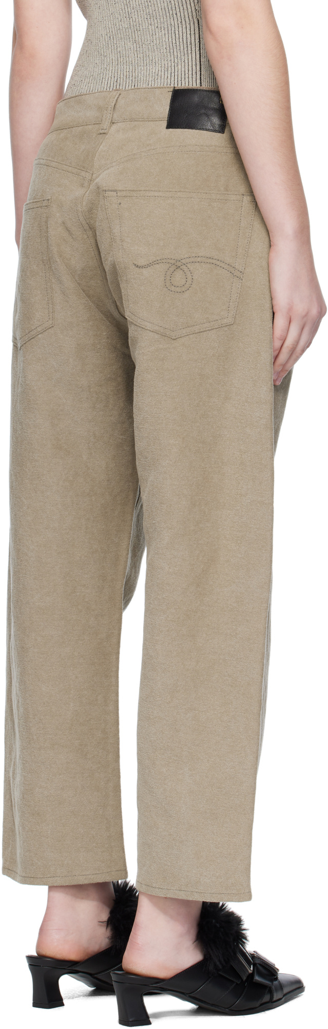 R13 X-bf Jeans In Brown