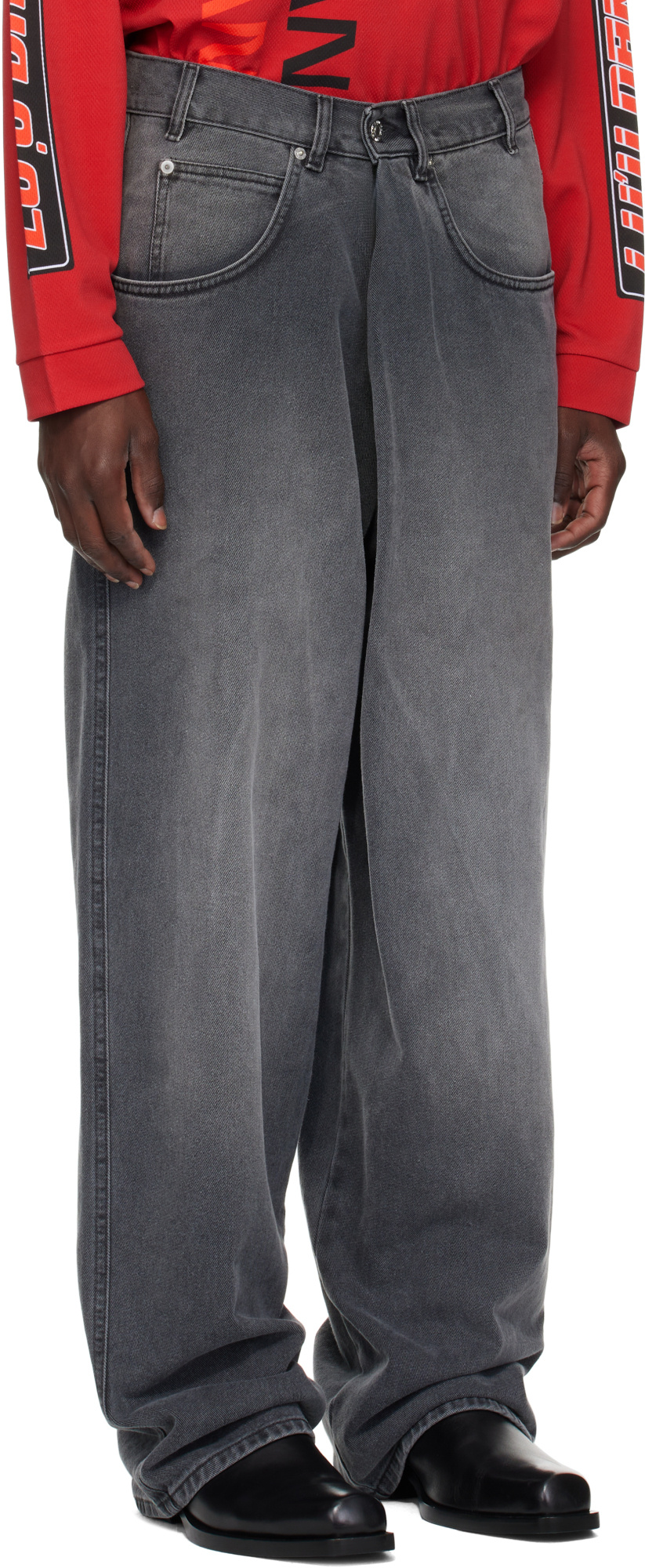 Lu'u Dan Kriss Kross Jeans In Gray