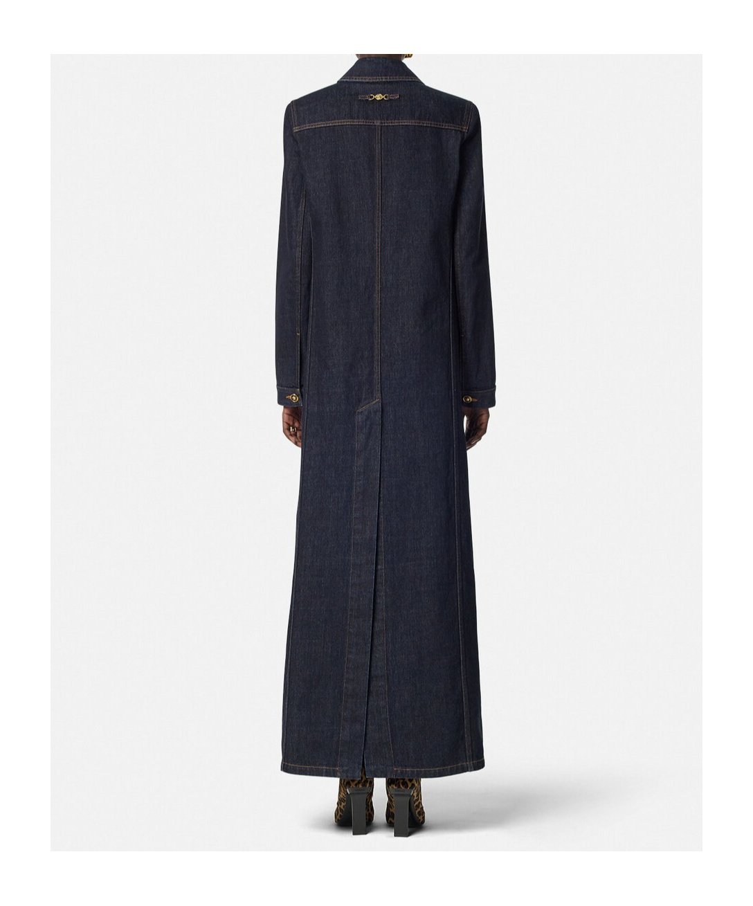 VERSACE COTTON DENIM COAT