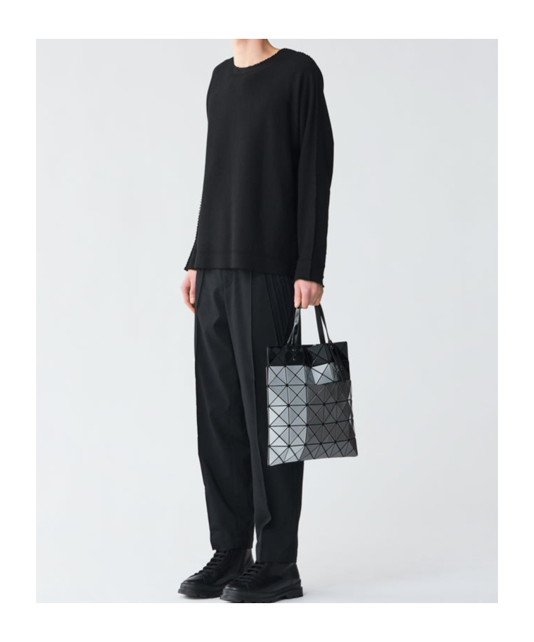 Bao Bao Issey Miyake Gunmetal Tres Tote In Black