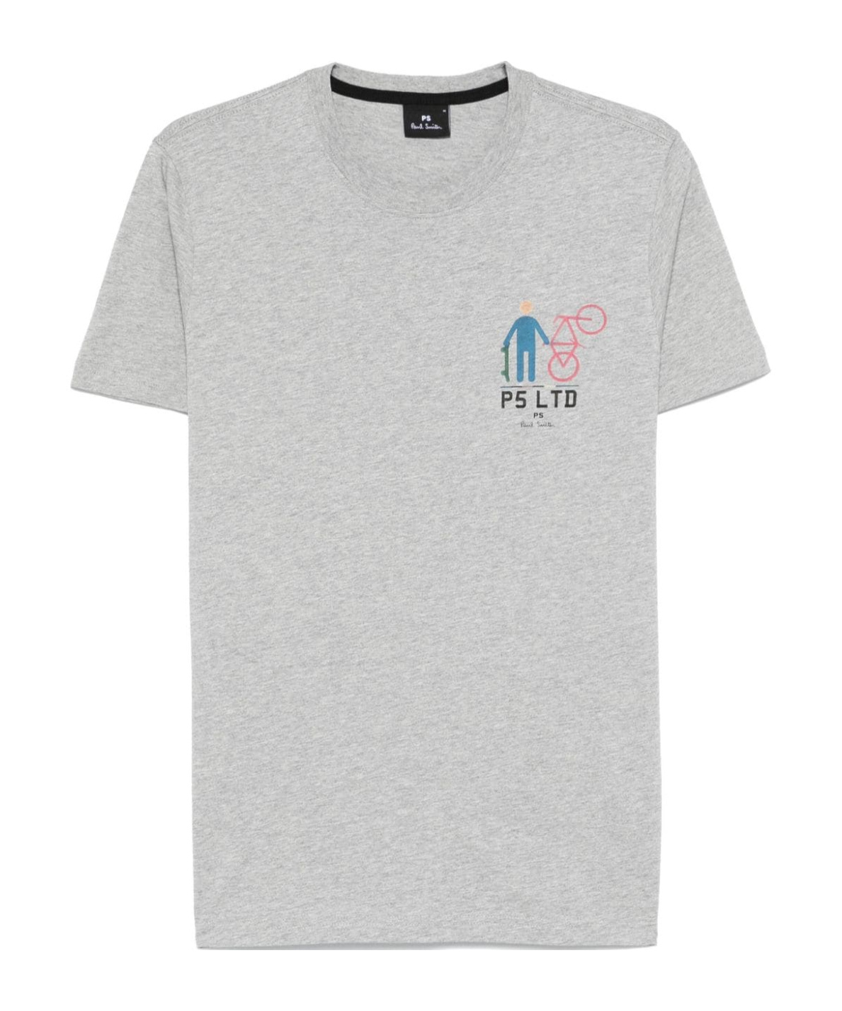 Ps By Paul Smith P5 Ltd Bike T-shirt In Gray