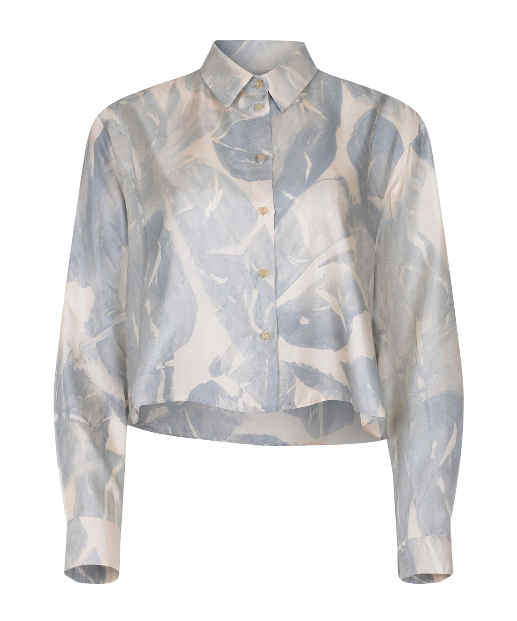 Alysi Tie Printed Shirt In Gray