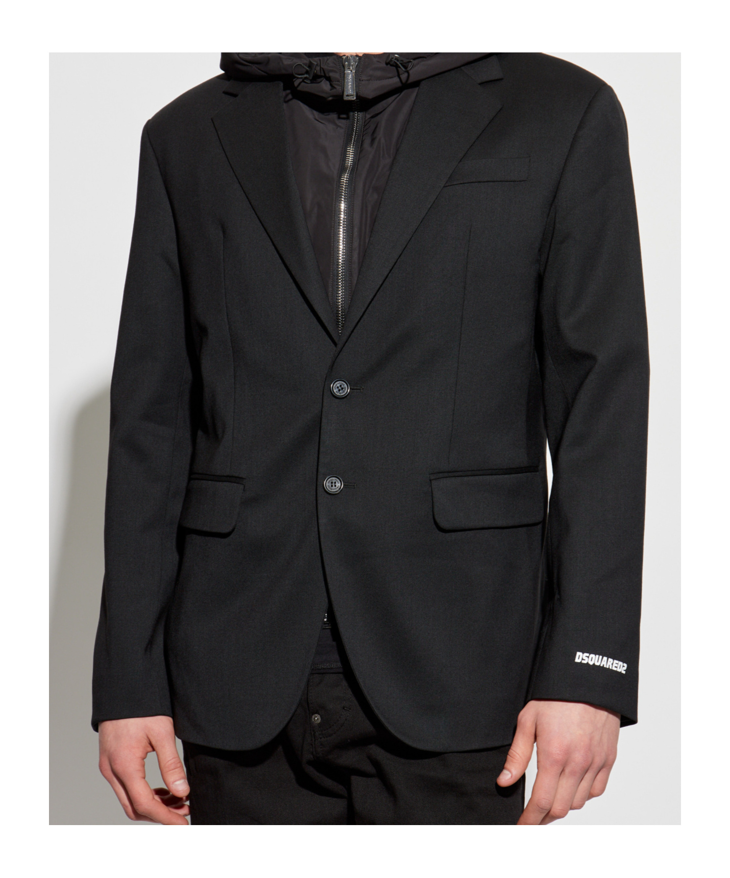 Dsquared2 Long-sleeved Casual Jacket In Black