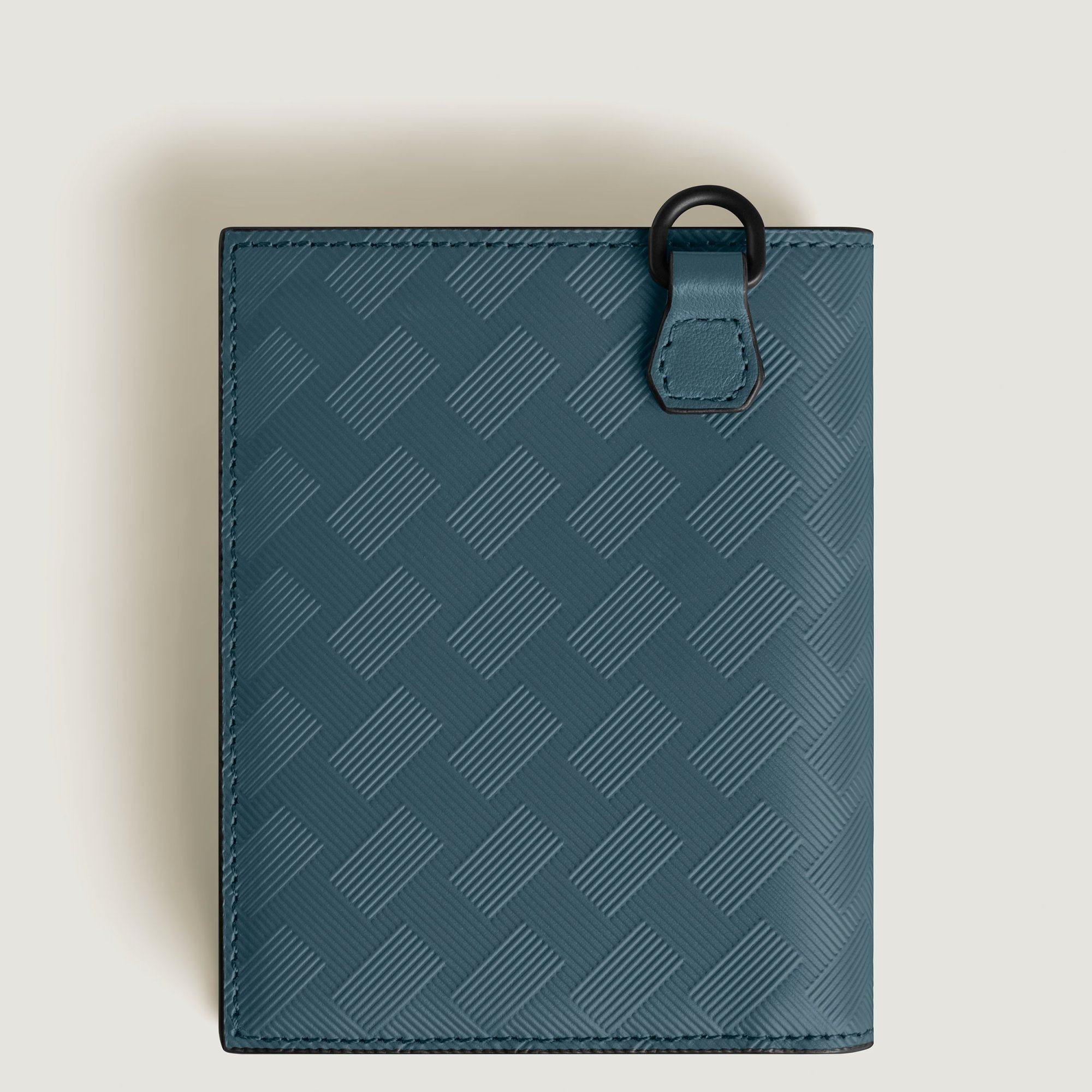 Montblanc Logo-detailed Compact Wallet In Blue