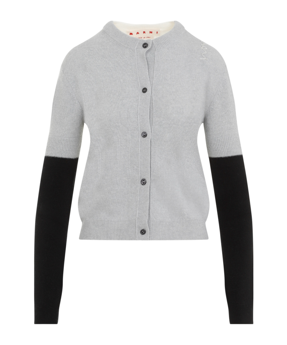 Marni Wool And Cashmere Cardigan In Gray