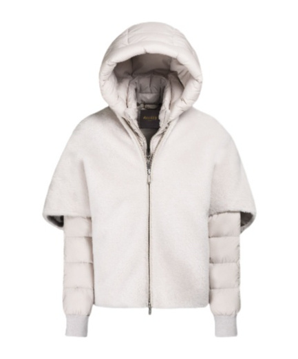 Moorer Hooded Down Jacket In White