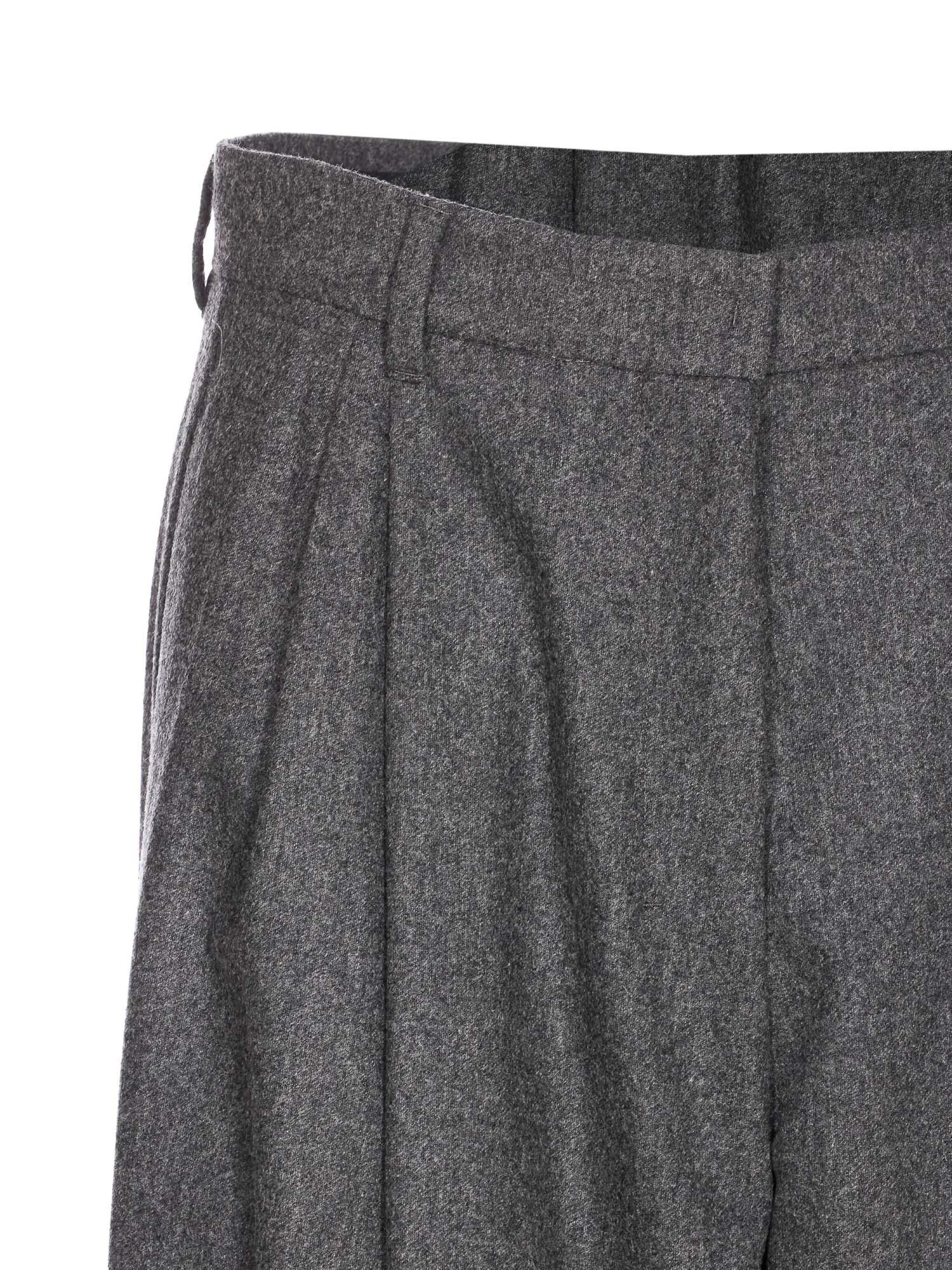Max Mara Studio Titty Trousers In Gray