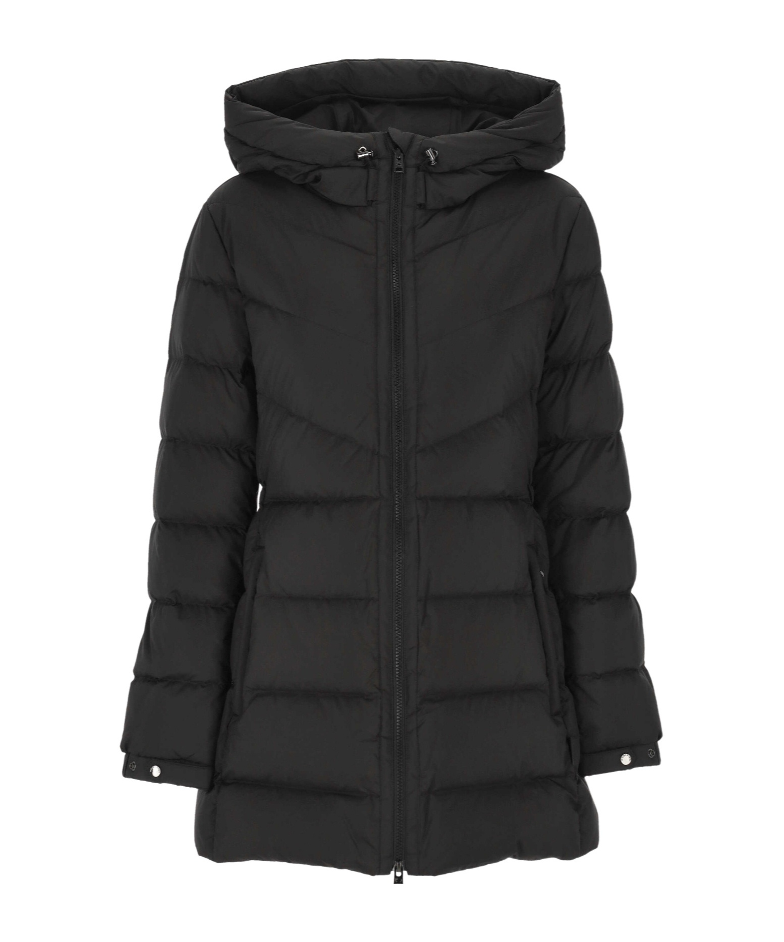 Woolrich Hooded Down Jacket In Black