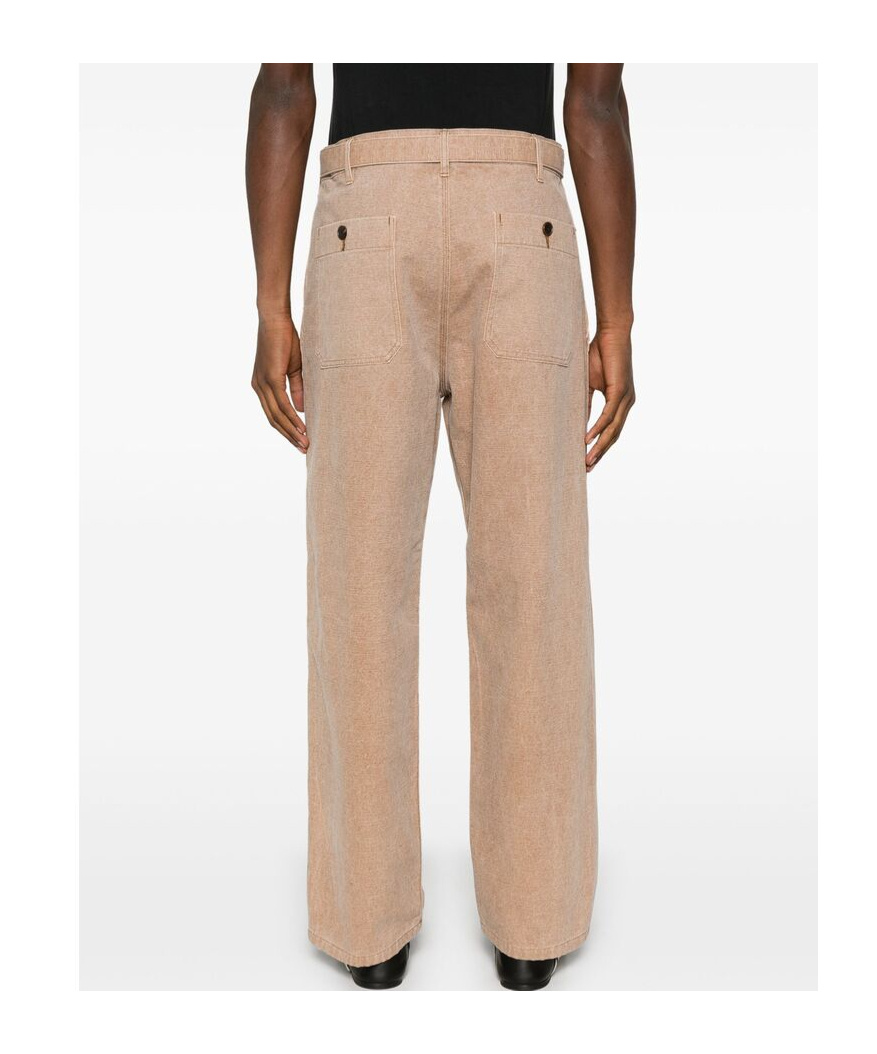 Auralee Girdle Casual Pants In Nude