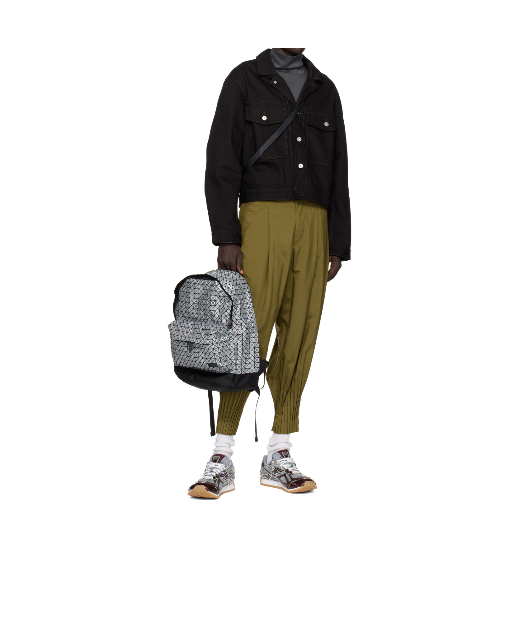 Bao Bao Issey Miyake Gray Daypack Reflector Backpack In Gray