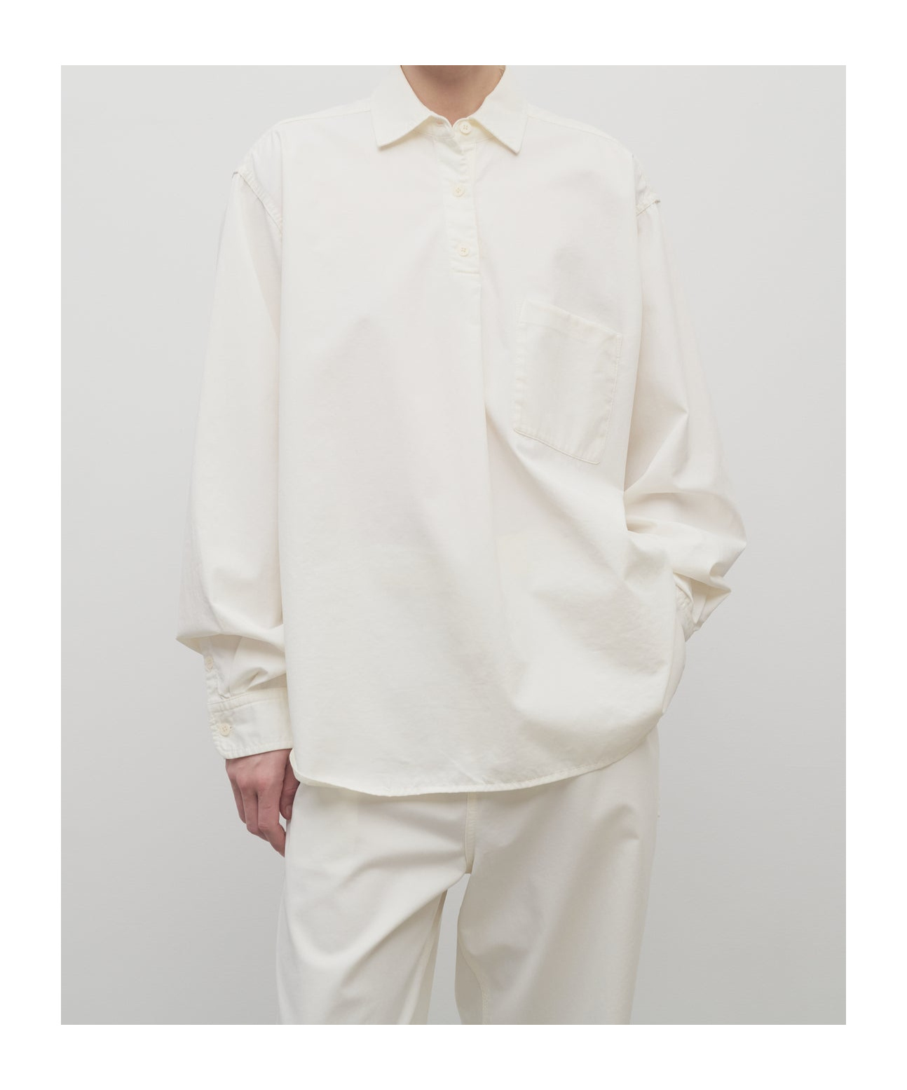 The Row Long Sleeve Shirt In White