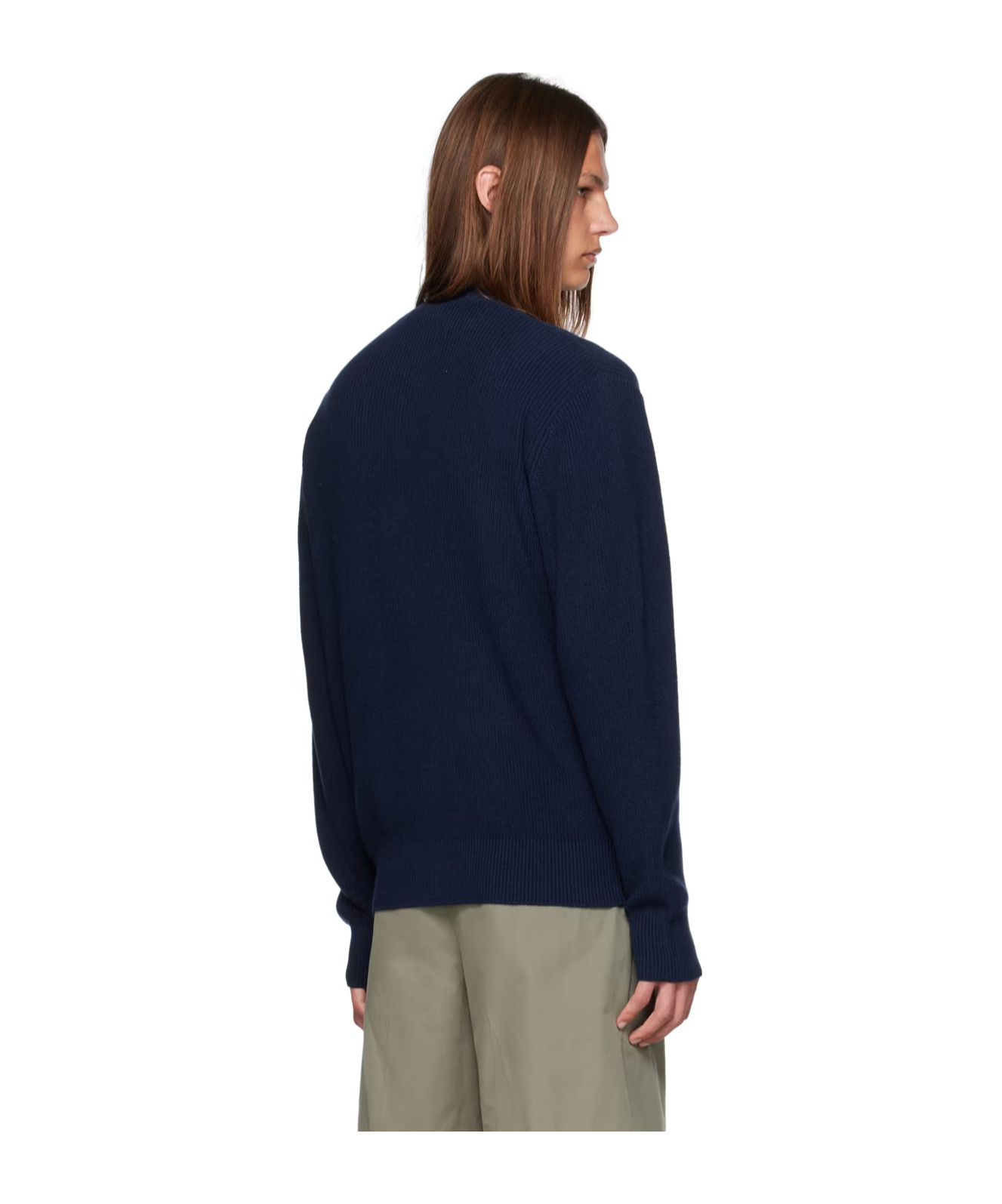 Etudes Studio Y-neck Long-sleeved Sweater In Black