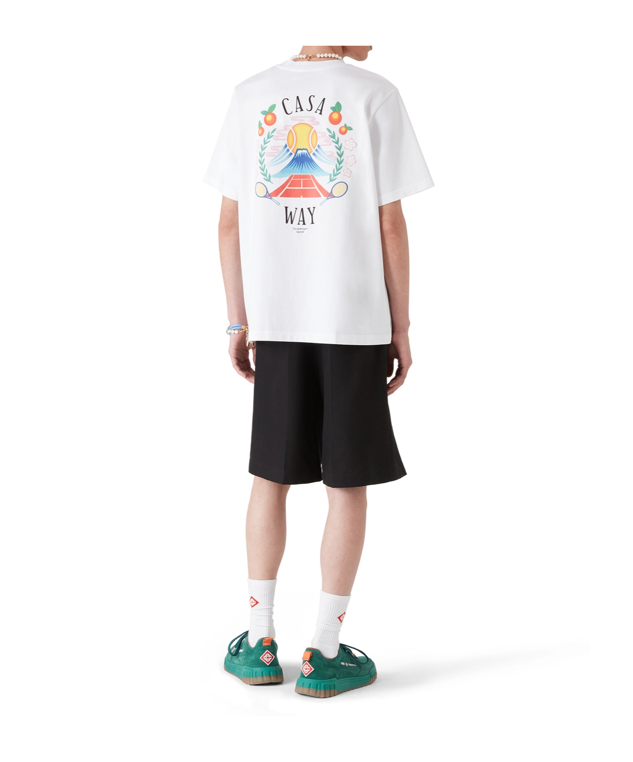 Casablanca Casa Way Mountain Printed T-shirt In White